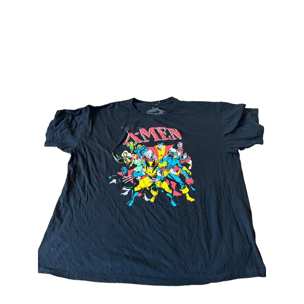Marvel X-Men Graphic T Shirt Mens XXL Black Retro Comic Tee